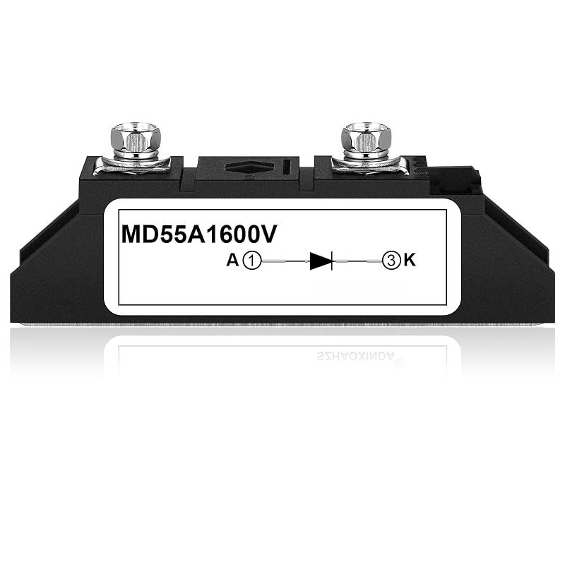 Diodo solar unidirecional Yexiya MD 55A-16 para bloqueio CC e proteção contra reversão, 1600 V, 1 unidade