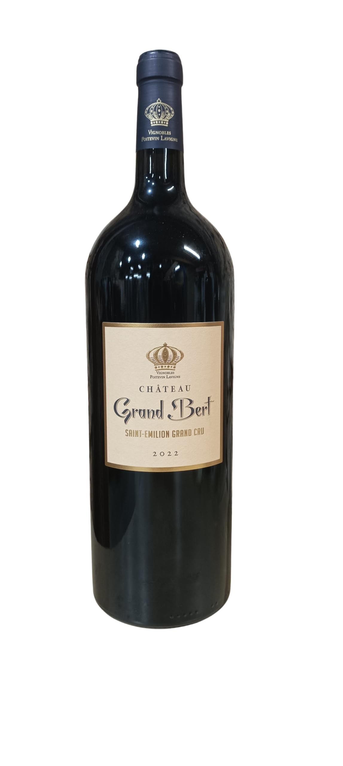 Coffret Bois 1 Magnum - Château Grand Bert AOC Saint Emilion Grand Cru