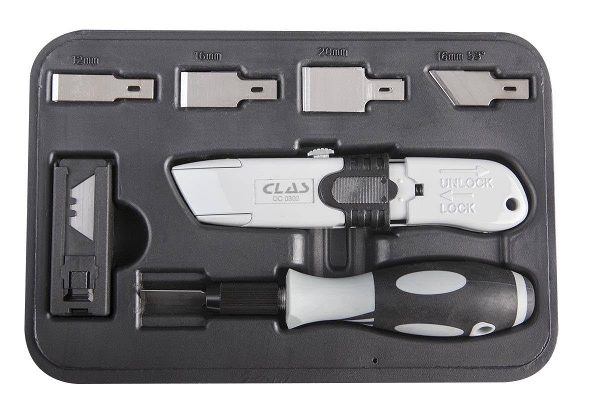 Coffret racloir et cutter "Spécial carrosserie" - OC 0302 - CLAS Equipements