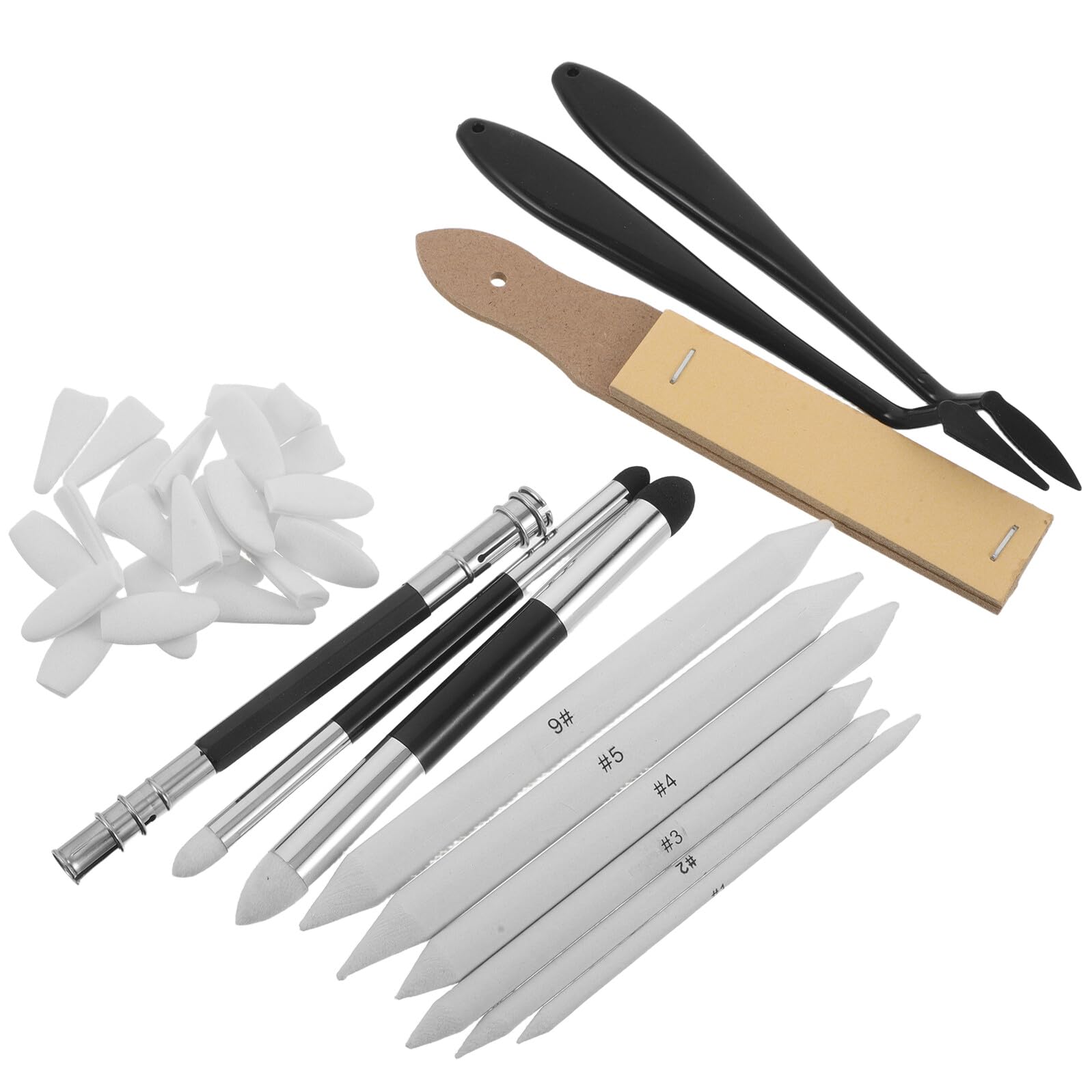 Juego de 36 esponjas para difuminar dibujo y sombreado con lápiz