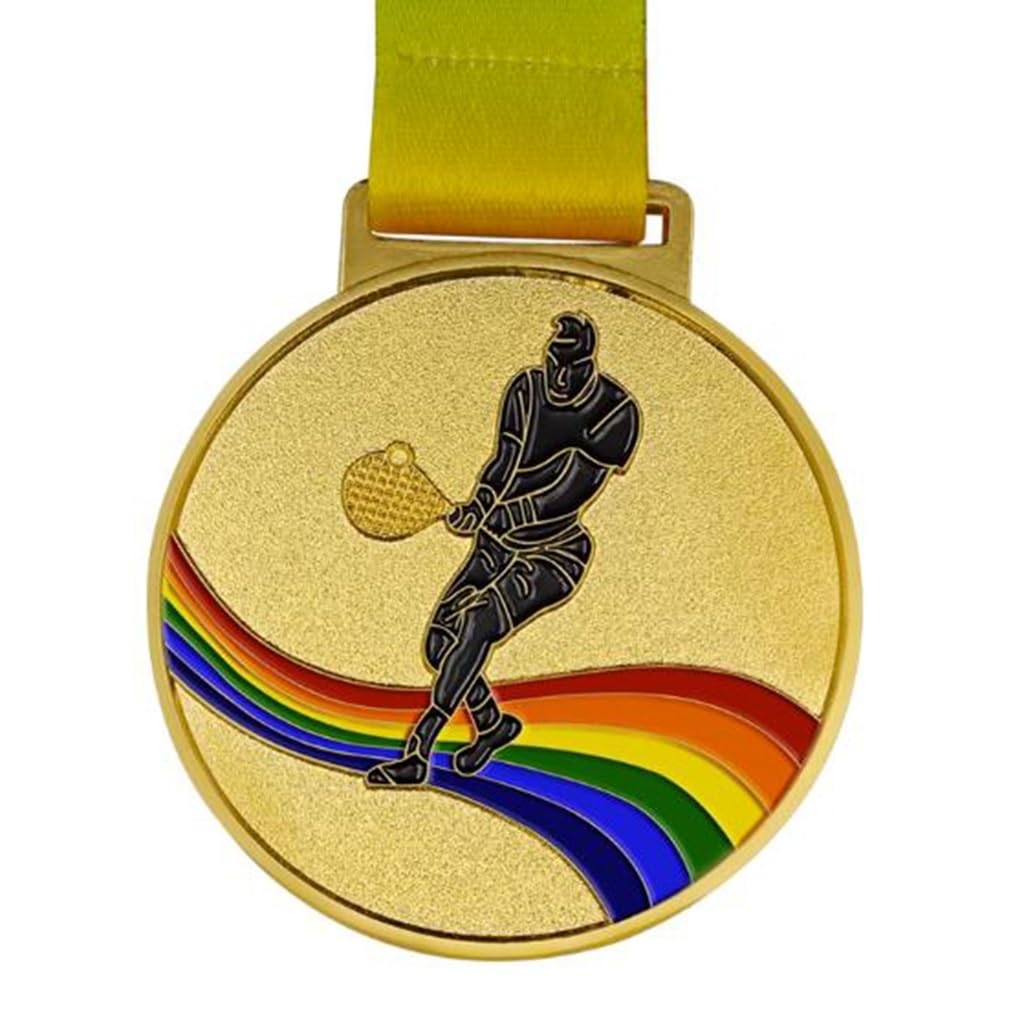 12 Piezas Medallas De Tenis, Medallas De Oro para Equipos De Torneos De Tenis con Cinta Medalla Premios Medallas De Niños Premios