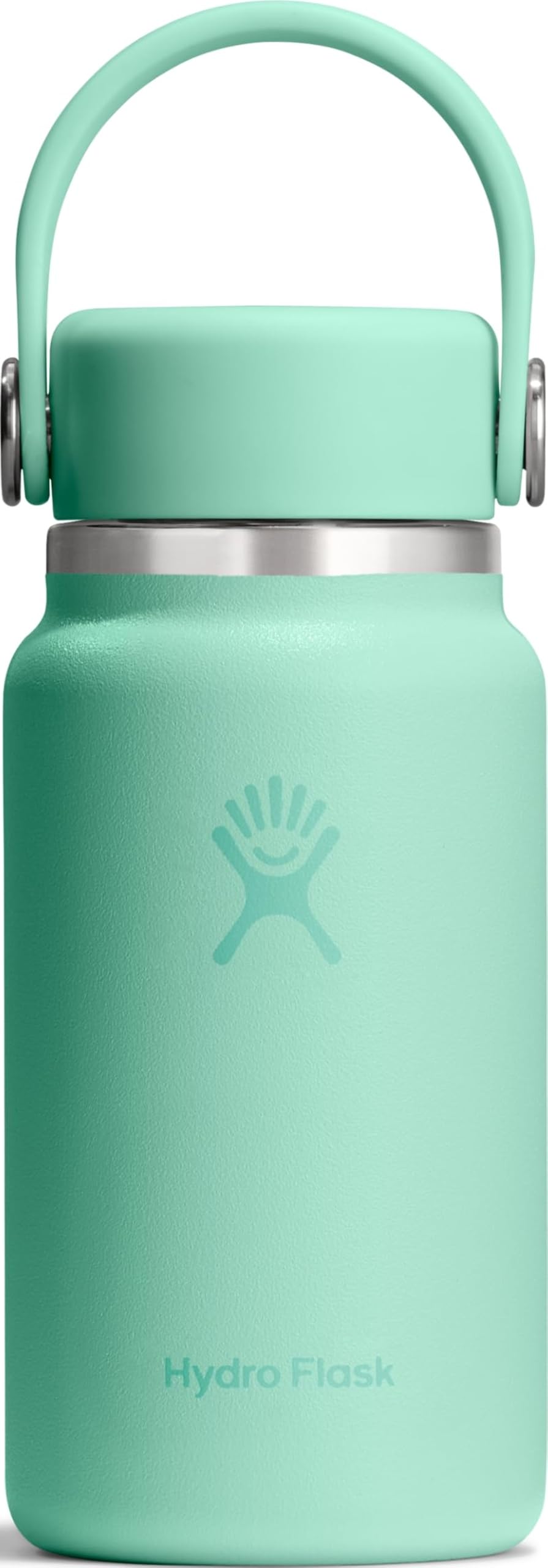 Micro Bottle - Insulated Mini Leak Proof Flask for Purse or Pocket in 6.7 Oz Mermaid Green