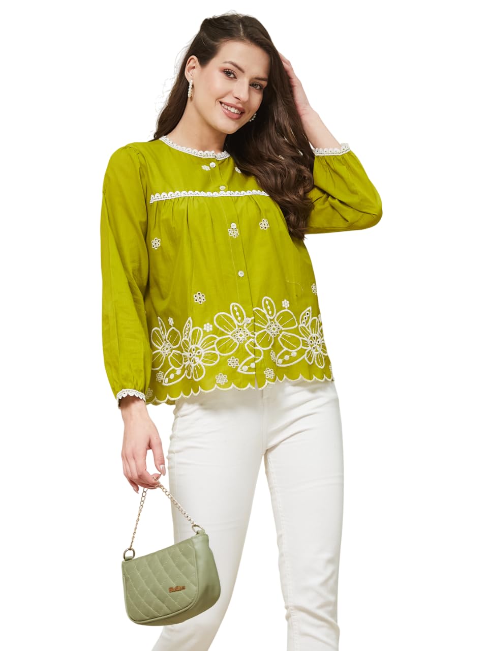 J TURRITOPSIS Women’s Cotton Peplum Casual Shirt (CAT-319-A)