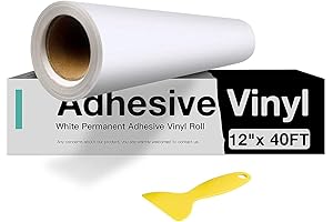 White Permanent Vinyl Roll For Any Cricut Projects
