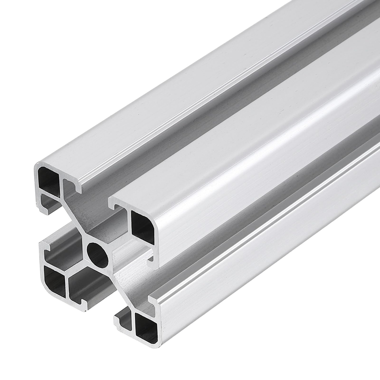 QUARKZMAN Profil liniowy 4040, anodowany aluminiowy profil liniowy, rowek w kształcie litery T, 500 mm, europejski standard do ramek do drukarek 3D, części CNC, projekty DIY, srebrny