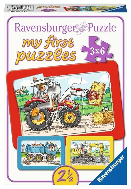 Ravensburger Puzzle 3x6 mezzi lavoro - Juguetes Juegos de Sociedad y Puzzles