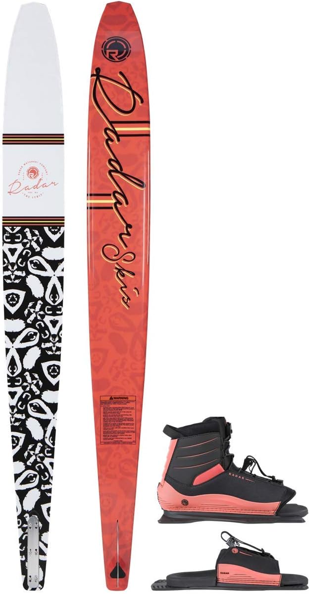 Radar Lyric 67" Slalom Waterski w/Lyric Boot (8-12) & Lyric Adj. Rear Toe Plate