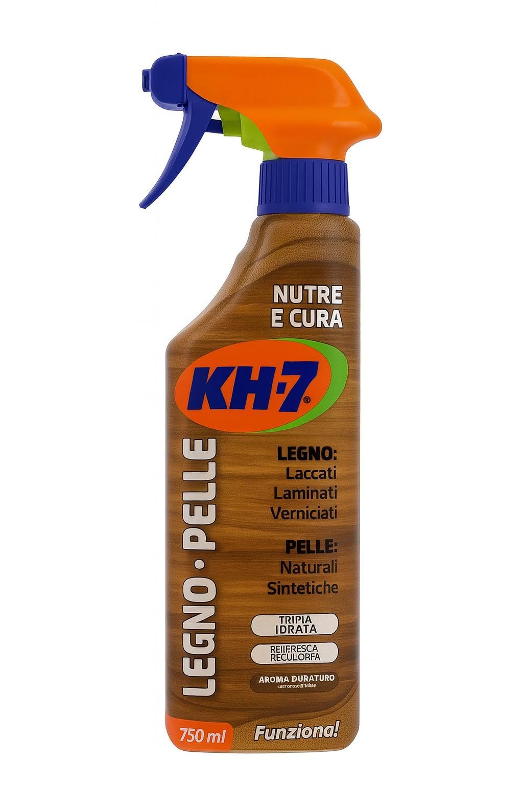 Detergente Spray per Legno e Pelle, Pulizia e Cura Superfici, Mobili e Divani, Set da 2 o 6 Flaconi (x6 Confezioni)
