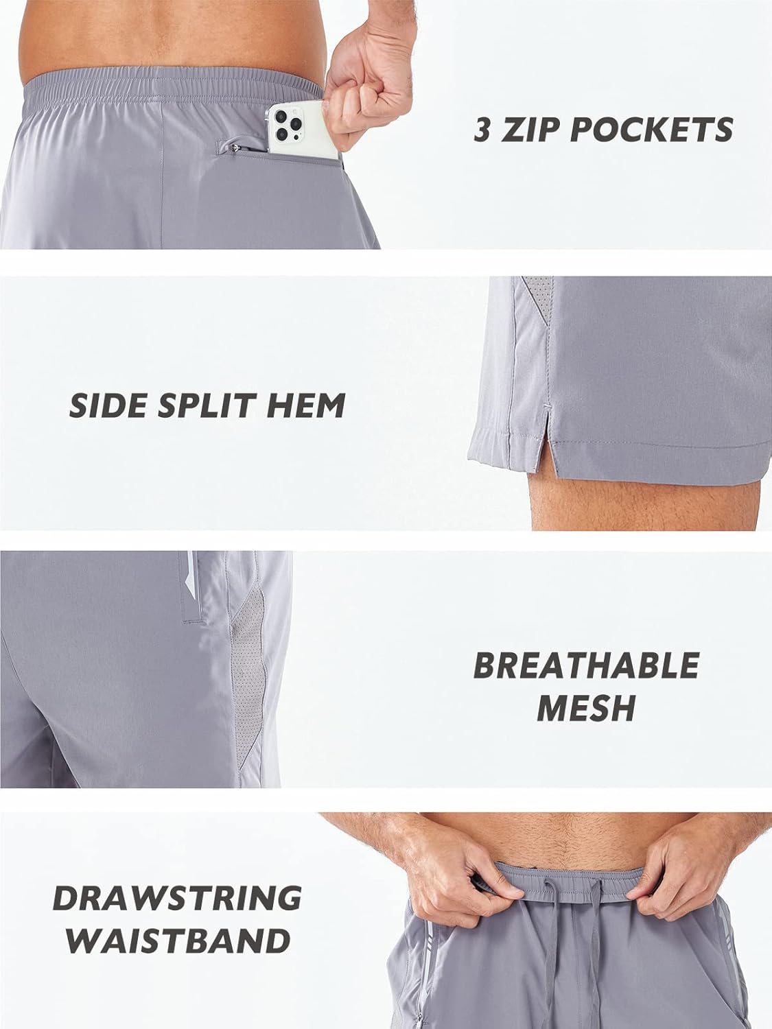 NORTHYARD Men's Running Athletic Shorts 5"/ 7"/ 9" Workout Gym Short Tennis Quick Dry Active Sport Hiking Basketball - Image 5