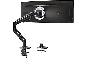 MOUNT PRO Premium Single Monitor Mount for Max 49' and 44 lbs Ultrawide Screens