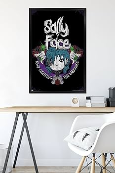 Amazon.com: Trends International Sally Face - Crossed Guitars Wall