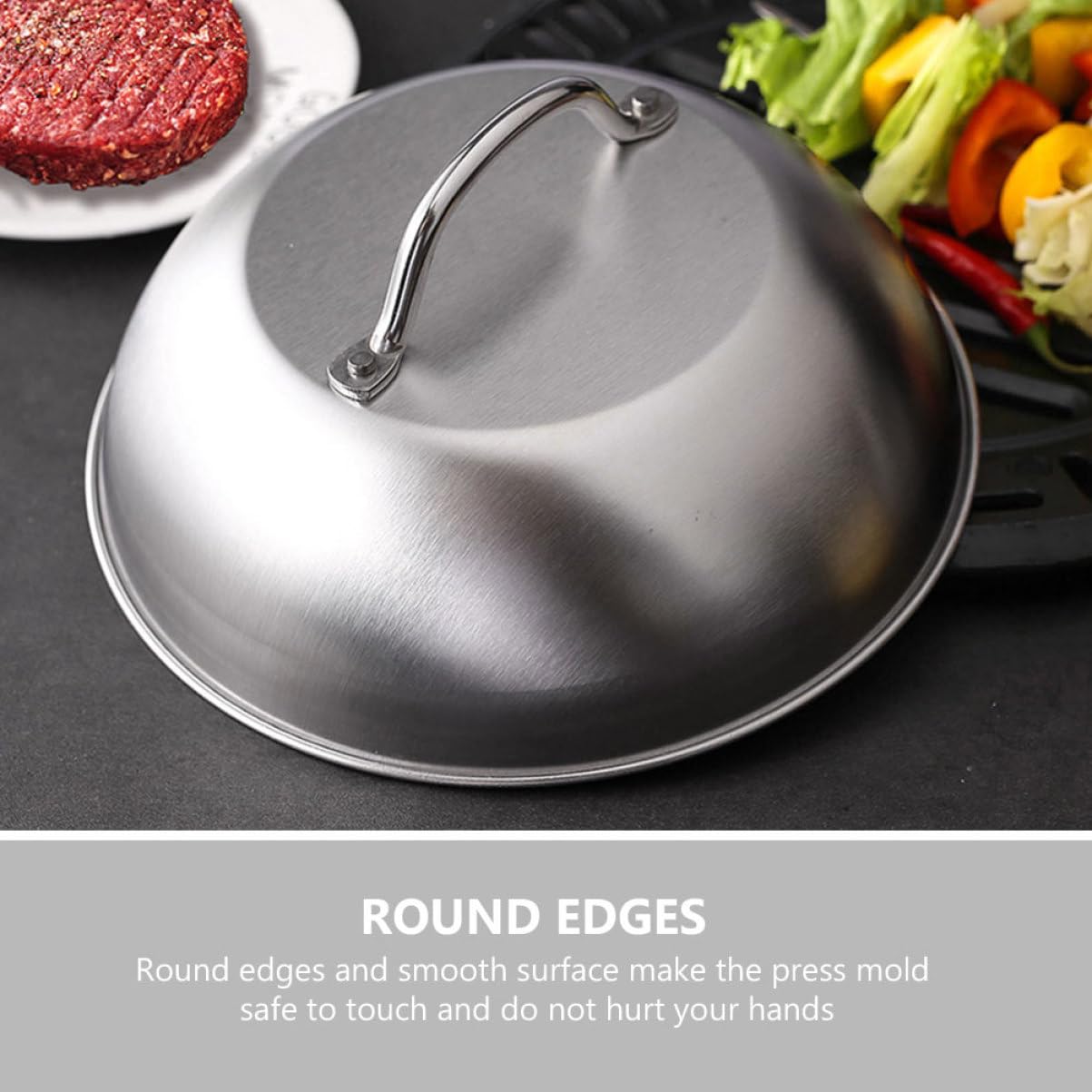 VICASKY 1 set di pressa per hamburger, robusta patty maker per barbecue e barbecue, durevole e sicuro per hamburger e carne, perfetta per gli amanti della cucina