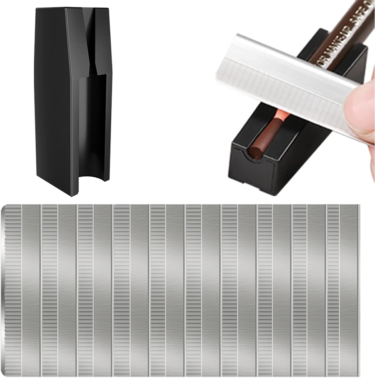 Eyebrow Pencil Shaper Eyebrow Pencil Sharpener Waterproof Peel-Off Brow Pencils & 10Pcs Pencil Sharpener