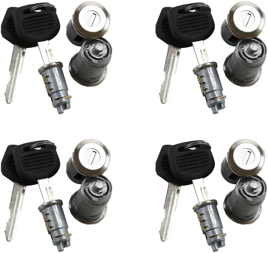 Mytee Products Door Lock Cynder With Key - Door & Ignition Lock Set Replaces Freightner A22-57157-000, A2257157000, W22-00056-000, Automann HLK2770K,