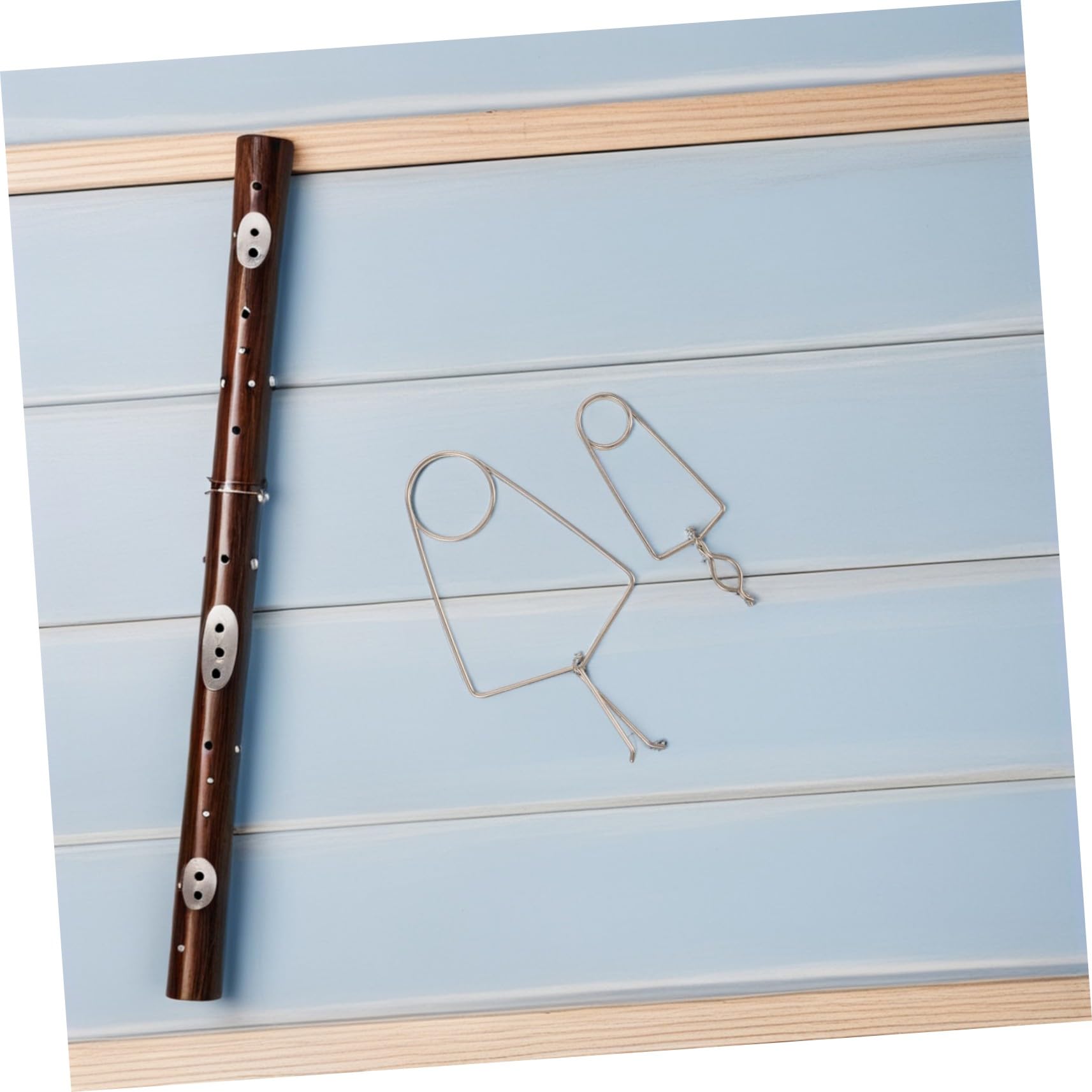 Lot de 2 Pinces de Soudure pour Tampons D’instruments à Vent, Grosse et Petite Tailles, Outil de Réparation Précis en Métal Argenté, Clips pour Saxophone, Flûte et Clarinette,