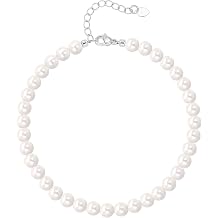 POTESSA Ankle Bracelets for Women Adjustable Boho Pearl Beads Natural Shell Anklet Handmade Beach Foot Jewelry