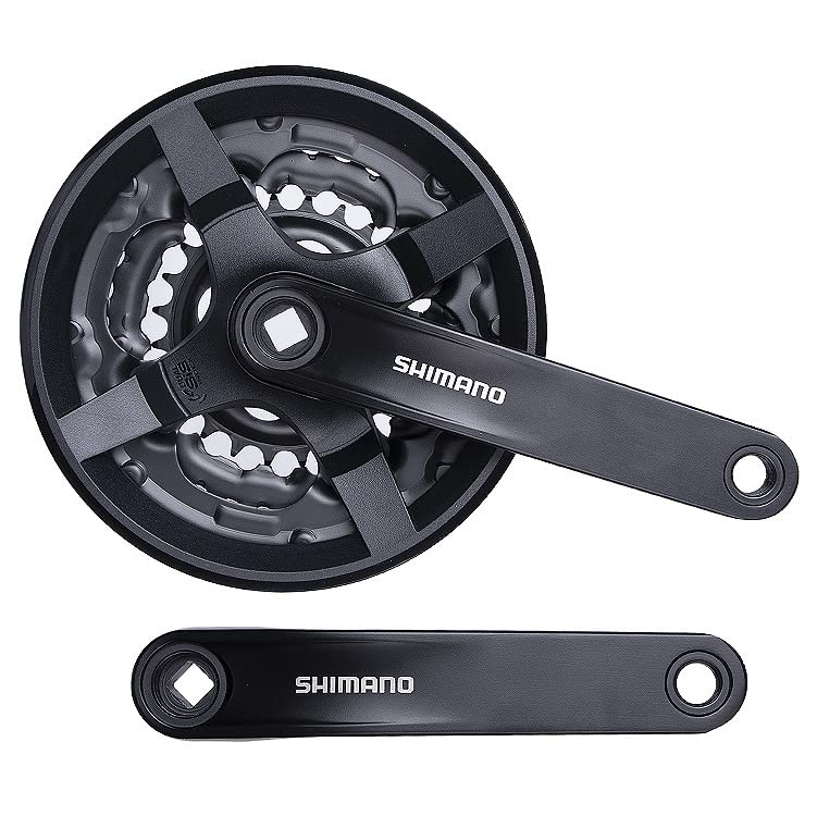 ZUKKA Tourney Bicycle Crankset Square 42-34-24 Teeth for 3x6/7/8 Speed 170mm for Mountain Bike Transmission Square Gear