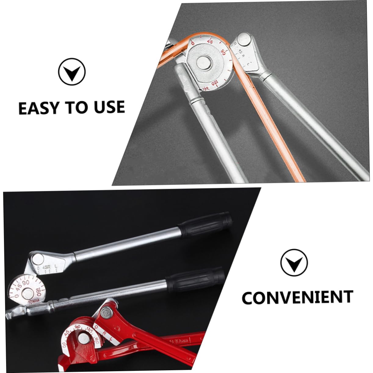 Mipcase Steel Tube Bending Machine 180° Manual Bender Alloy Construction Lightweight Accurate Marking