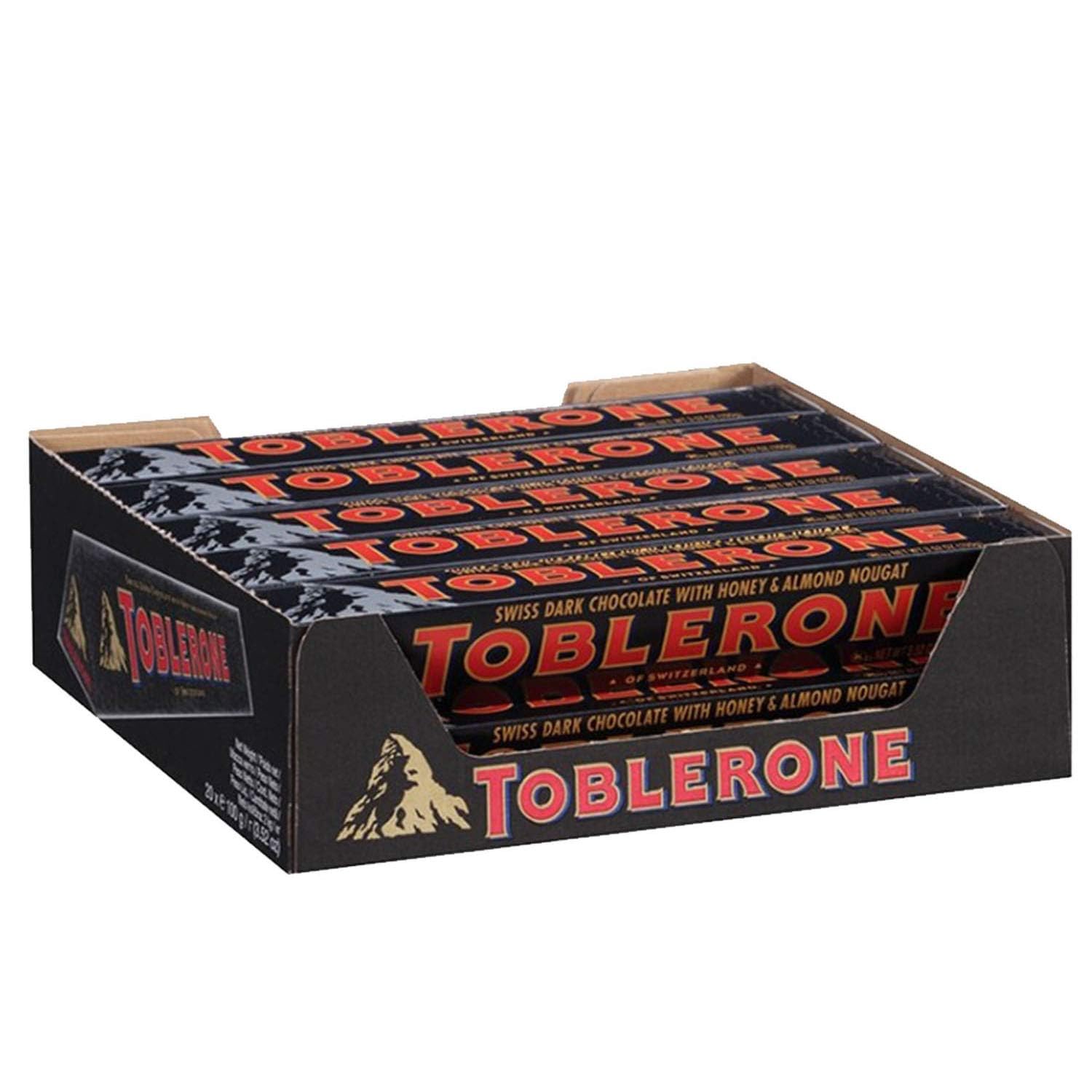 Toblerone Dark Chocolate with Honey and Almond Nougat Pack of 12, x 100 grams (Imported) (B0CVN67FBJ) Amazon Price History, Amazon Price Tracker