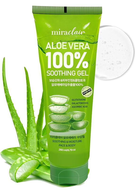 Gel de Aloe Vera MIRACLAIR para rosto, pele e cabelo, 264 mL