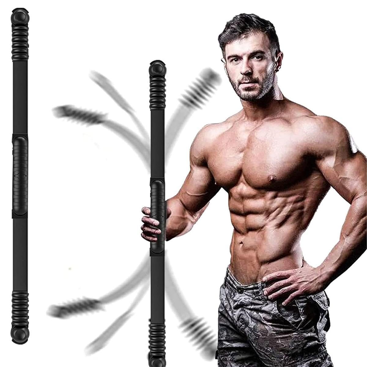 Fitness Bar - Elastic Resistance Exercise Bar for Strength Training (TEMPTIPS)