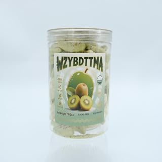 Dehydrated Dried Kiwi Slices, 7.05oz(200g) Resealable Jar | No Sugar Added Gluten-Free Snacks | Pure Fruit Snack | Portable Snacking For Kids & Adults| Perfect for Trail Mix, Yogurt, Baking