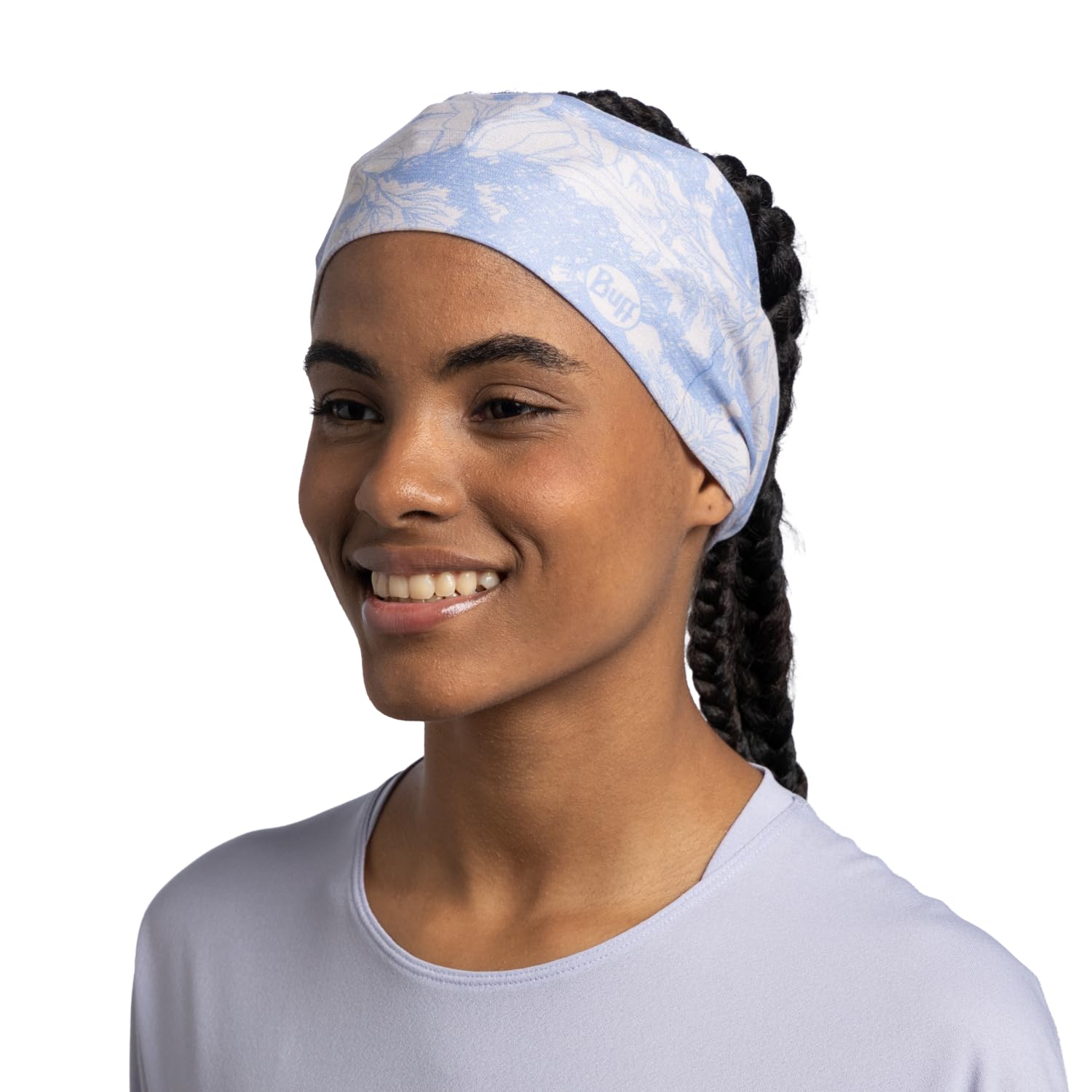 BUFF Opaska Coolnet UV Ellipse Wygodna, Ochrona Upf50, Sport, Elastyczna, Materiał z Recyklingu, Jakość, Reguluje Temperaturę One Size Niebieski