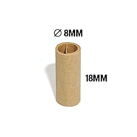 ROLLYOUROWNPAPERS Natural Unbleached Pre-Rolled Filter Tips, 8mm - Bottle of 500 Tips