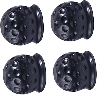 Totority 4 Peças Tampa De Cabeça De Bola De Reboque Acessórios De Reboque Cobertura De Bola De Engate De Reboque Capa De Engate De Tênis Durável Luva De Bola De Reboque Protetor De Bola De