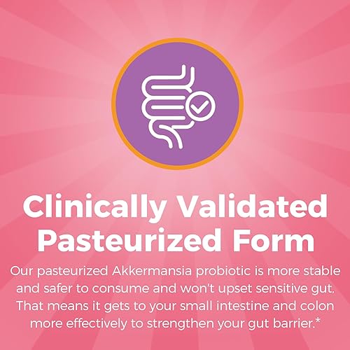 Miniatura 5 de NewRhythm Probióticos para mujeres, Akkermansia Probióticos, biotina, vitamina B6 B12 e inositol, 120 mil millones de UFC, 20 cepas, enzimas