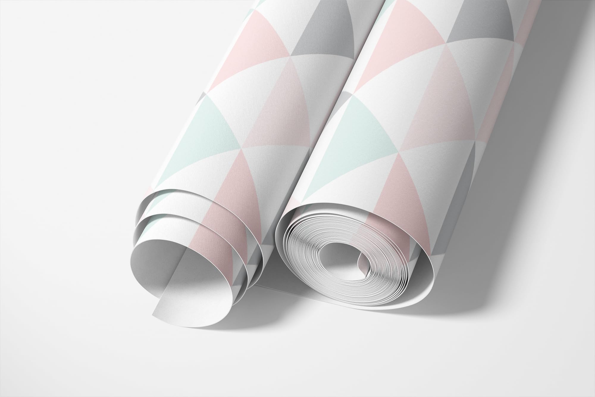 Tapeta samoprzylepna geometryczne trójkąty pastelowy skandynawski design