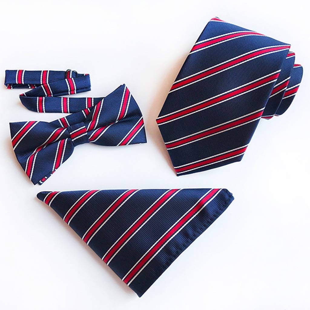 Papillon da Uomo in Seta 100% Classico, Set for Feste di Matrimonio aziendali, 2 Pezzi