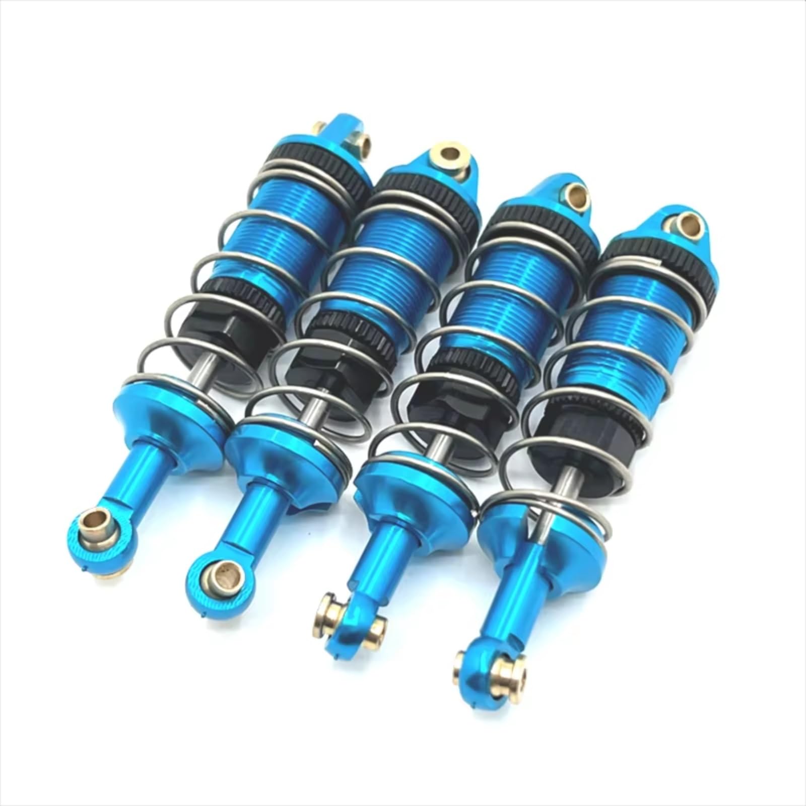 Amortiguadore Coche RC para MJX 14301 14302 1/14 Amortiguadores Hidráulicos Delanteros Y Traseros para Coche RC Piezas Y Accesorios Todoterreno Actualización Y Reemplazo(Blue)