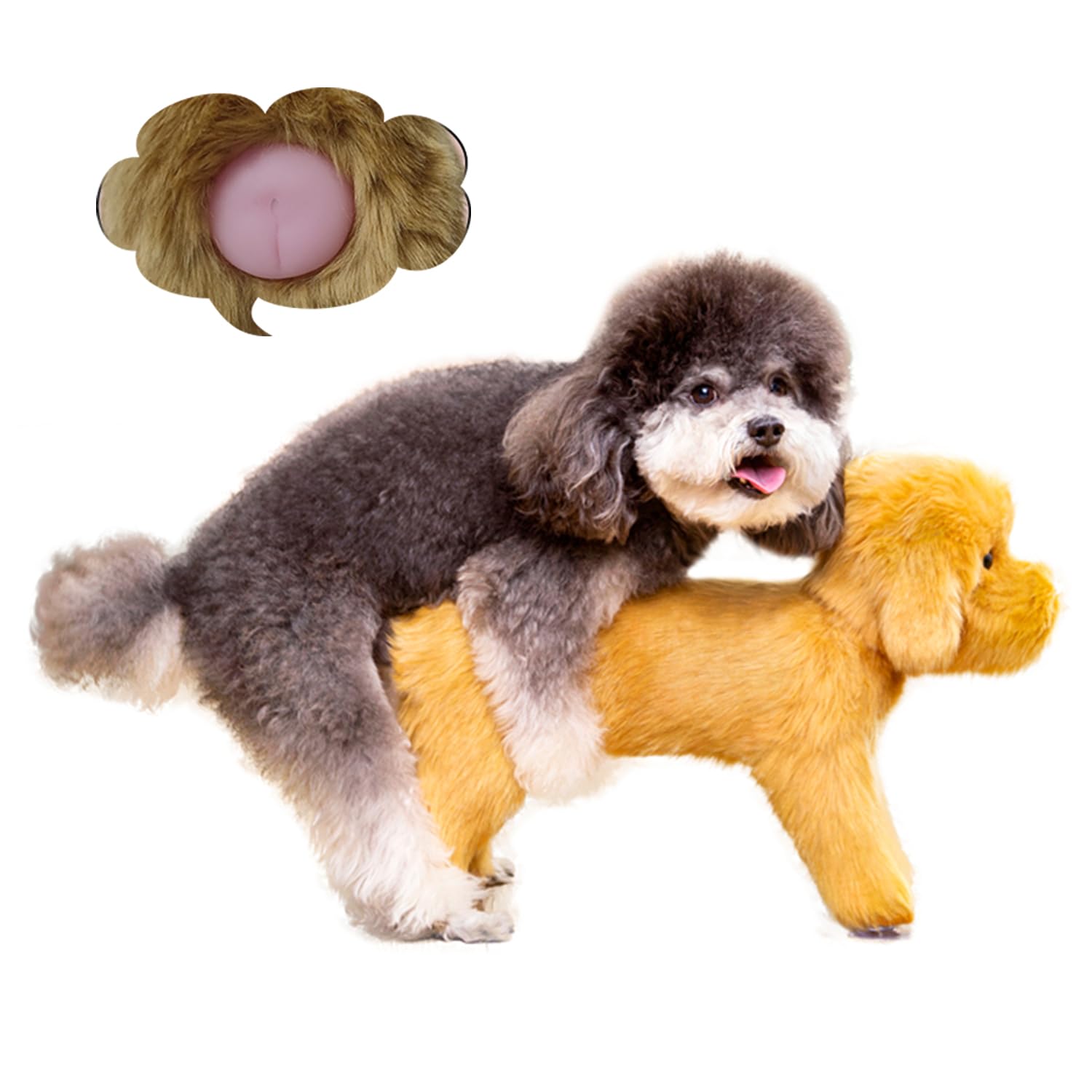 WTTTTW Puppy Heartbeat Toy Simulation Mating Dog Toy Dog Interactive Sleep Silicone Toy Durable Soft Plush Pet Dog