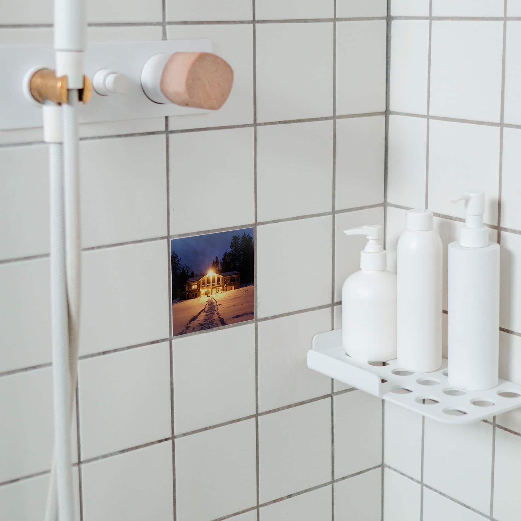 SUMEX Azulejos de cerámica para sublimación para manualidades, 6 piezas de azulejos de cerámica blanco brillante para prensa de calor (15 x 15 cm)