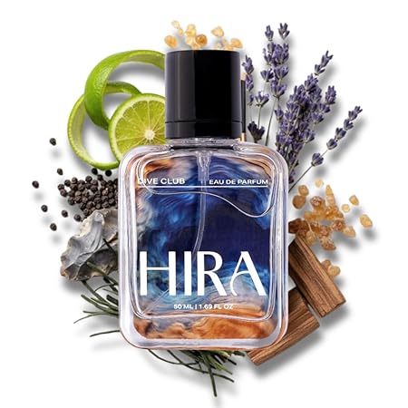 HIRA Dive Club Perfume for Men 50ml | Long Lasting Eau De Parfum Premium Luxury Smell | Best Men Perfume with Woody, Musky & Spicy Scent | Bold Night-Out & Date Night Fragrance | Gifts for Men, boyfriend