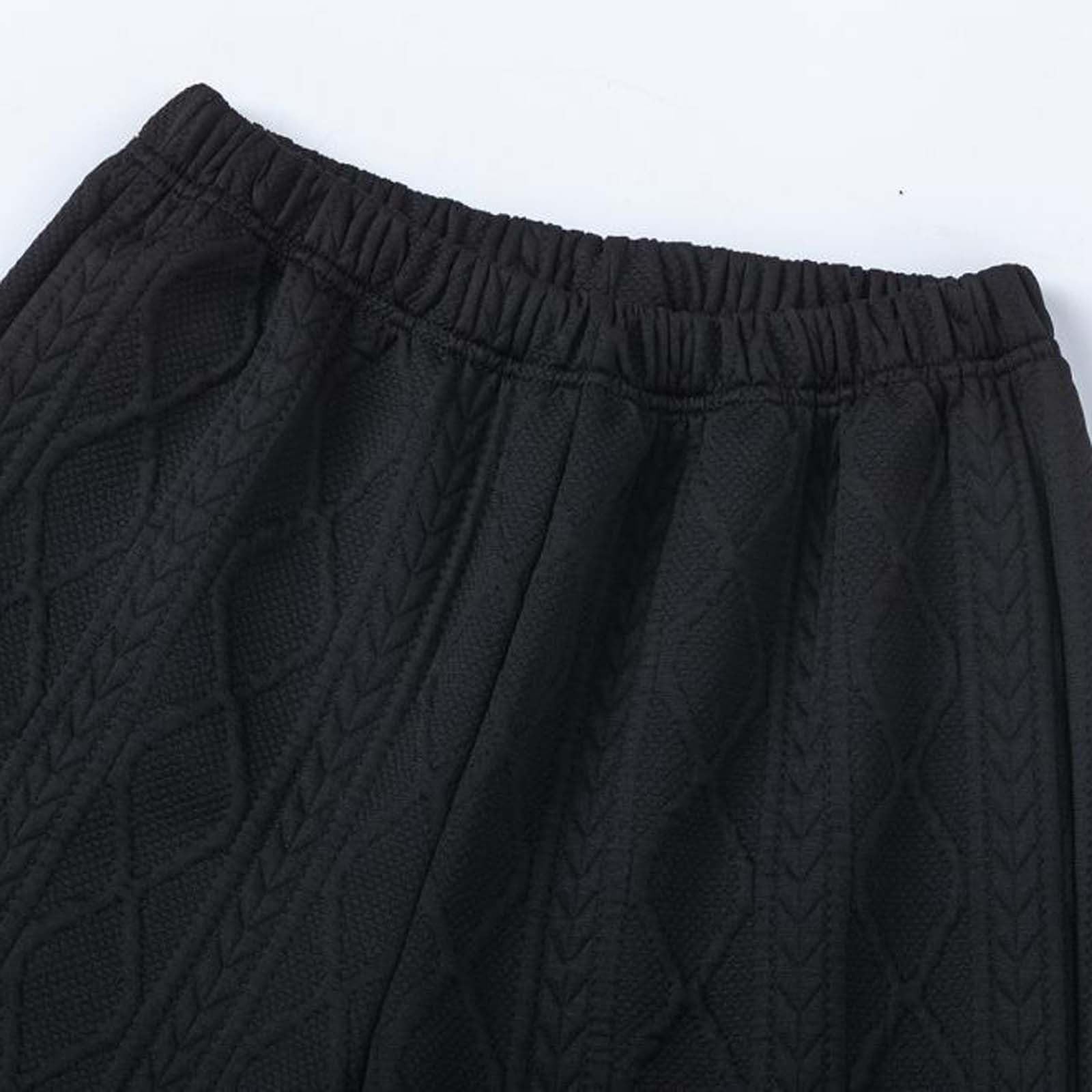 Conjunto de chándal para mujer, sudadera y pantalones deportivos de punto trenzado con cuello redondo y pantalones deportivos, ropa de descanso, ropa de gimnasio, entrenamiento, conjunto de 2 piezas