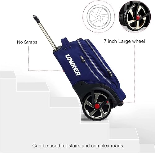 Miniatura 2 de Bolsa rodante para laptop de 14 pulgadas, bolsa de libros con ruedas de 19 pulgadas, bolsa de computadora con ruedas, bolsa de viaje con ruedas