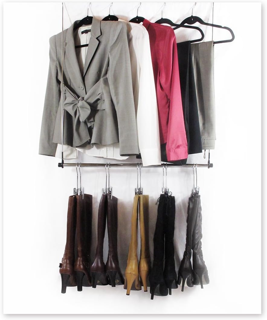 Hanging Boot RackCloset Doubler with Boot Storage System