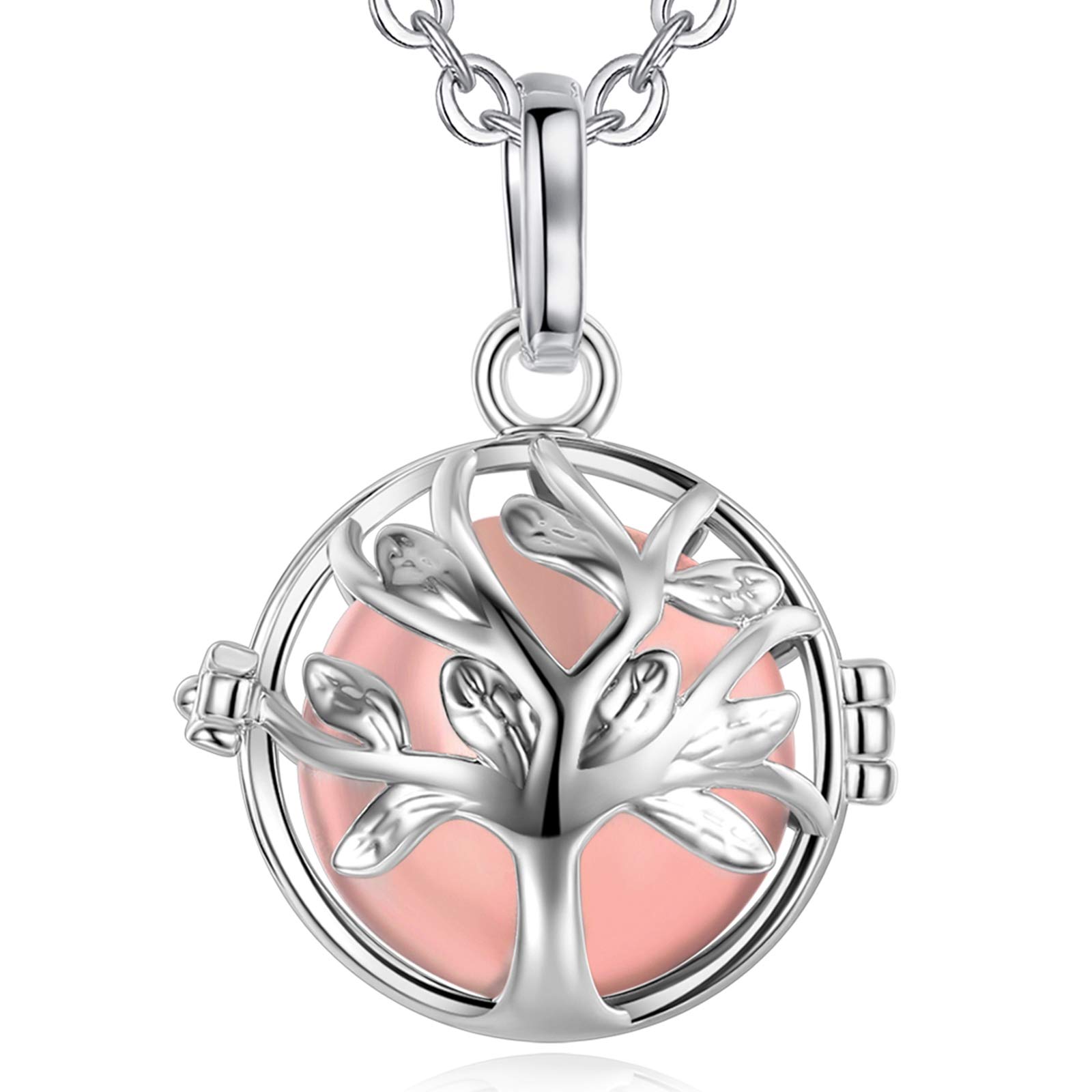EUDORA Harmony BallPregnancy Tree of Life Bola Necklace Women Necklace for  Mother Baby Musical Sound Chime Ball Jewellery Gift 76 cm 114 cm Chain