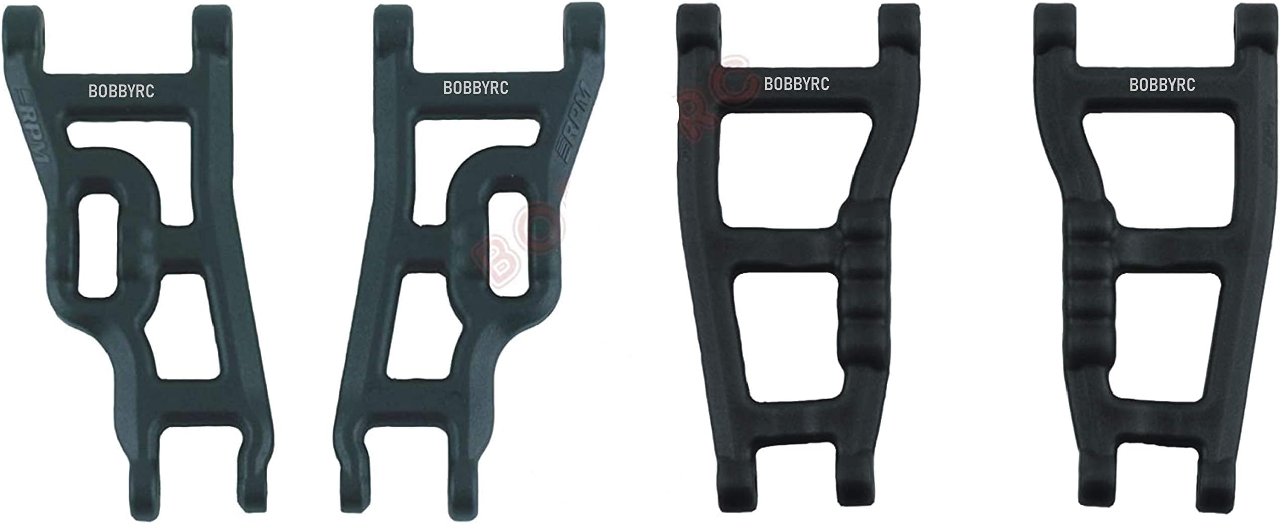 80242 Front & 80592 Rear Black A-Arms 1/10 Slash 2wd VXL XL-5 Raptor Includes CHICAGOLAND RC Coupon