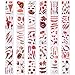 Produktbild Halloween temporäre Tattoos, temporäre Tattoos für Narben blutende Wunden für Halloween Party Maskerade, wasserdicht gefälschte Tattoo Wunde Aufkleber für alle, 30 Blatt.(6 * 10 cm)