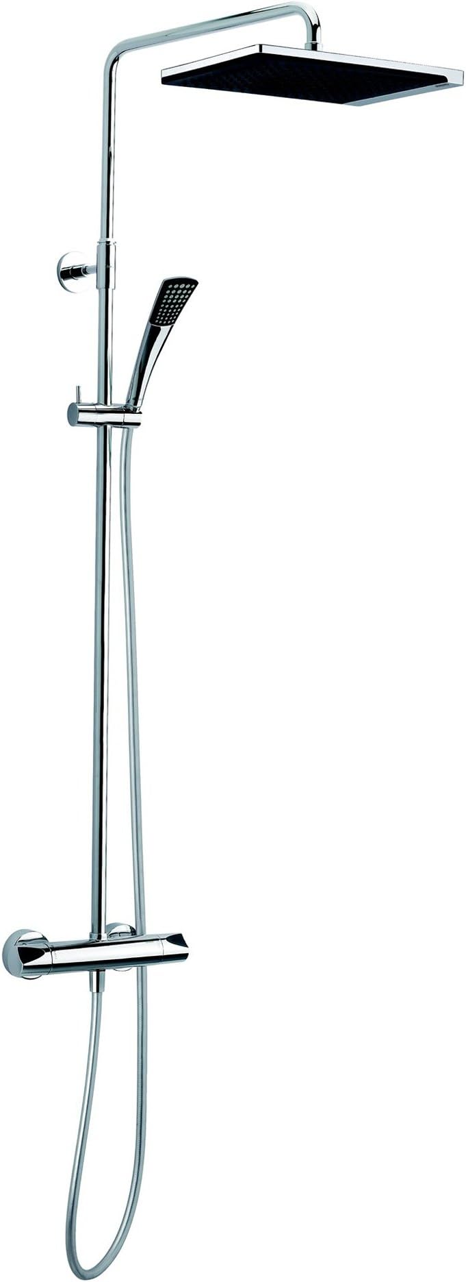 Damixa Slate 3 Shower System (57924.30)/Built-in adjustment/High Pressure/Silver (Hose)