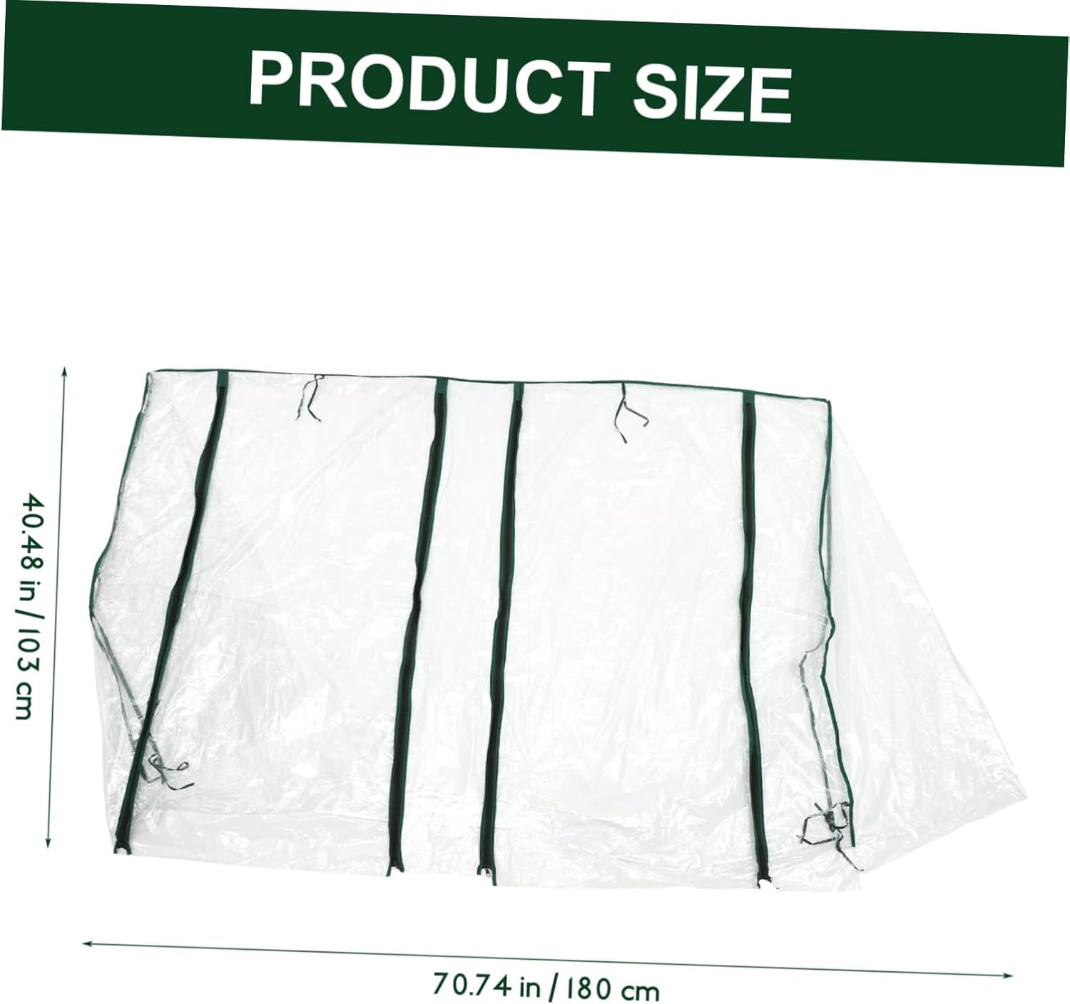 1.8m Mini Greenhouse Cover with Zipper Door Weather-Resistant Garden Protection for Plants Suitable for Outdoor Use for Winter Frost and Rain Shield