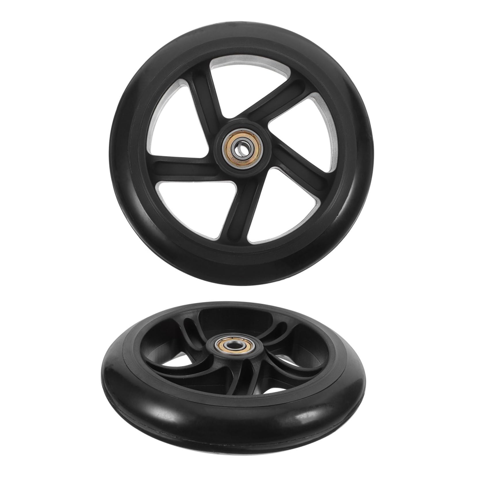 MUELODSIC 2pcs Indoor Skating Wheels Quiet Wheels for Scooters and Skateboards Wear Resistant Enhanced Grip for Safe Use