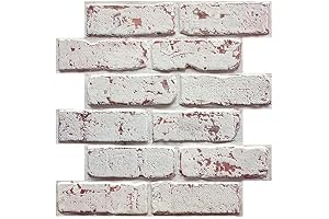 10 Pack 3D Faux Brick Wall Panels