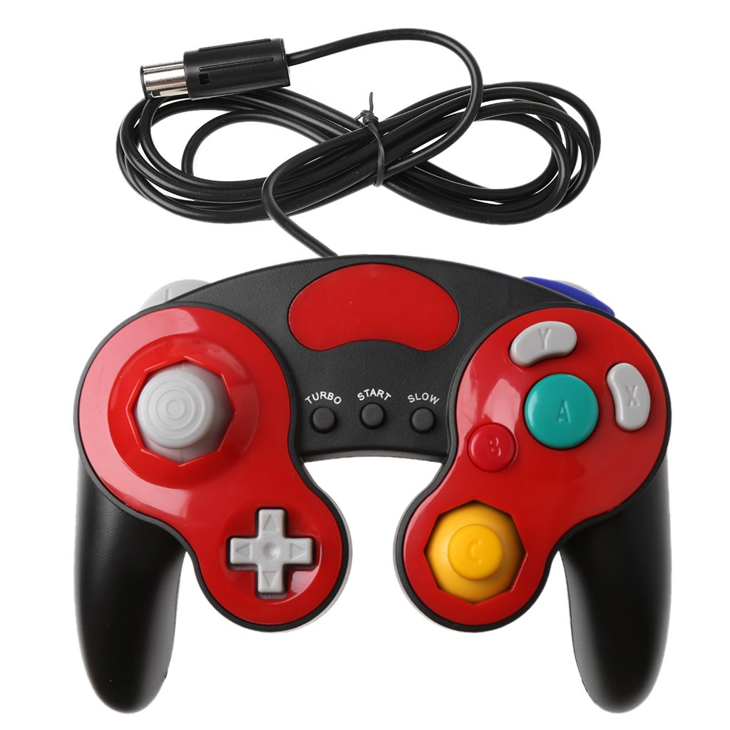 goodluxx Joystick palmare cablato Controller per Gamepad per Game Cube Wii NGC Console Controller per Gamepad palmare per Game Cube Viola [Video Game] [Video Game]
