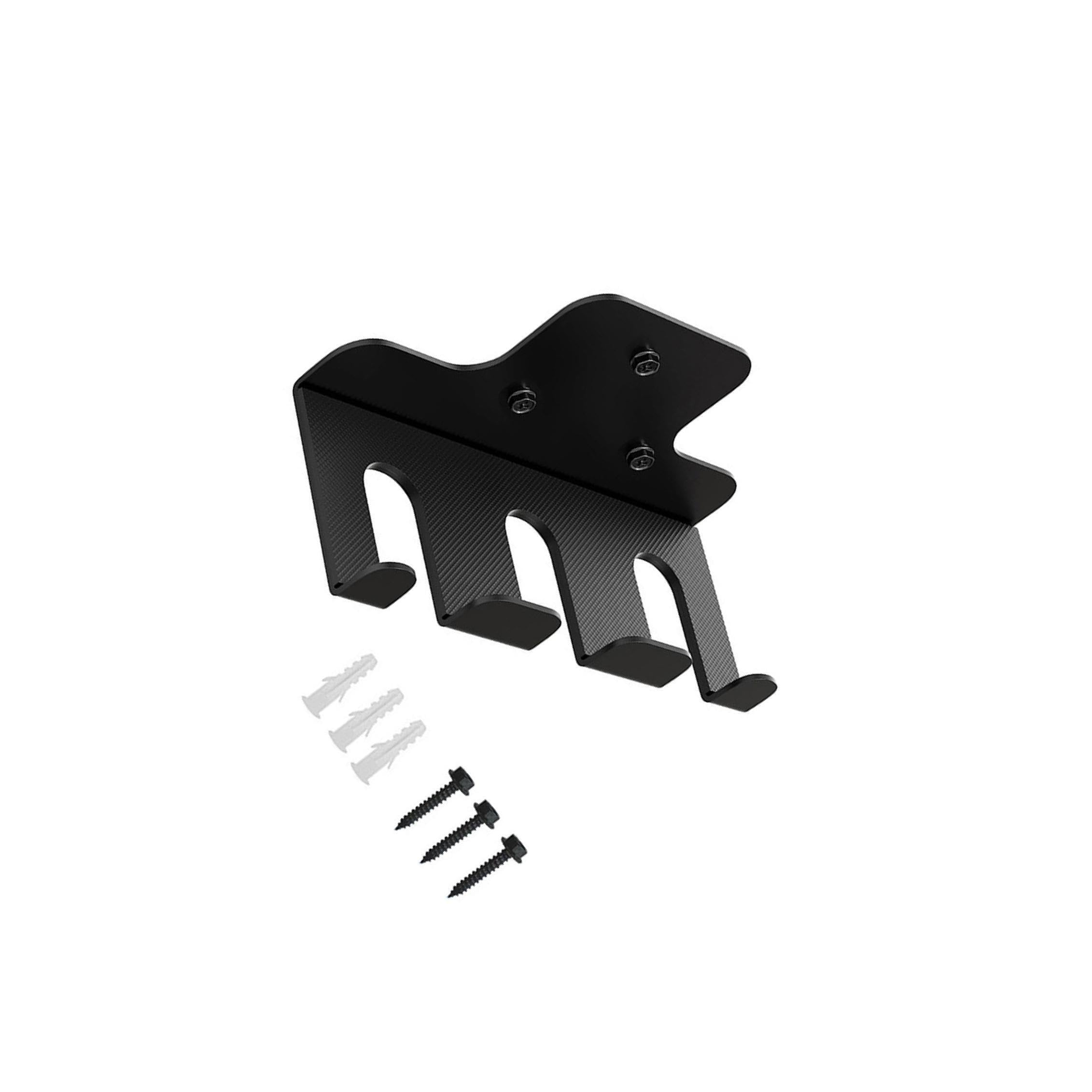Facile Installazione, Supporto per bilanciere, Supporto per Pesi da Parete, per l'organizzazione della Palestra Domestica, Hardware Incluso, Staffa per l'organizzazione