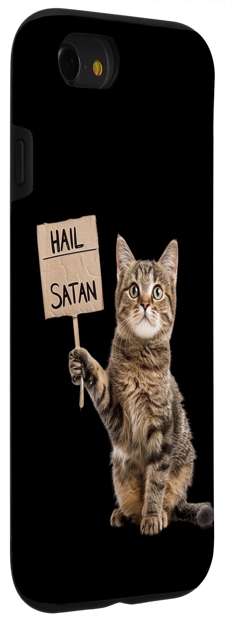 iPhone SE (2020) / 7 / 8 Unhinged Hail Satan Cat Funny Inappropriate Embarrassing Case - Image 3