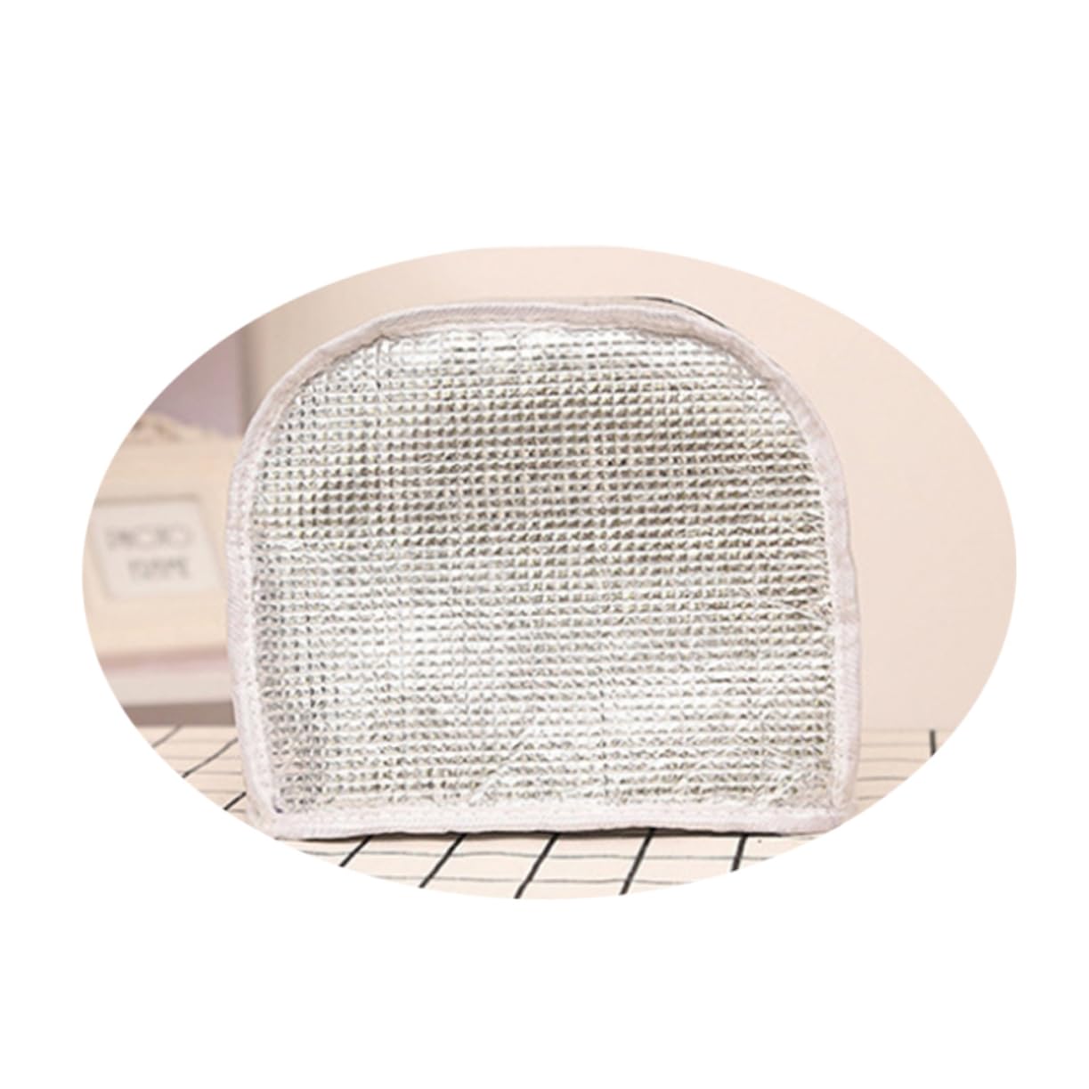 MAGICLULU 2 Piezas Bolsa De Enfriamiento Bolso Bolsa De Aluminio y Algodón Perlado Bolsa De Almuerzo Beige